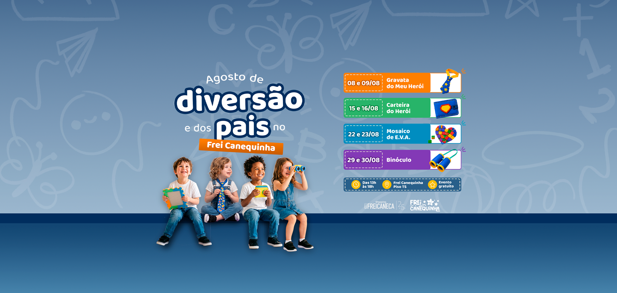 Banner no Shopping Frei Caneca