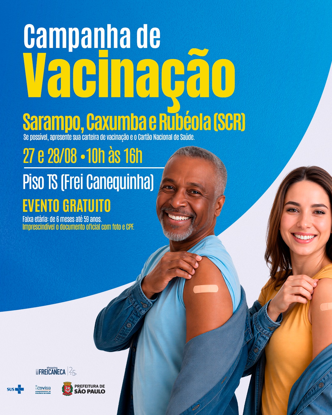 Vacinação do Frei no Shopping Frei Caneca