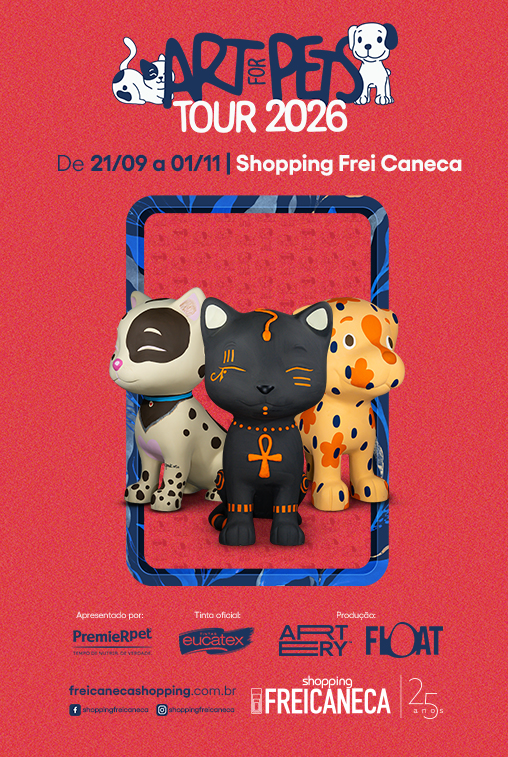 Shopping Frei Caneca recebe Art for Pets Tour